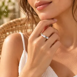 Handgemachter Perlenring mit gemischten Perlen elegantes minimalistisches Design Alltagsschmuck
