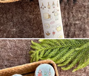 Original cute dog design washi tape winter series decorative adhesive masking tape roll