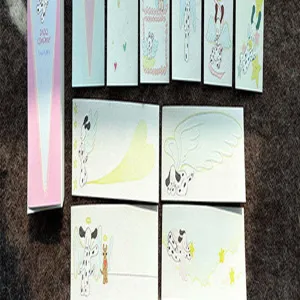 Cute angel puppy sticky notes set for journaling and memo writing, creative stationery.