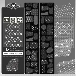 Detailed view of Tournesol washi tape roll featuring intricate grid and star patterns for journaling.