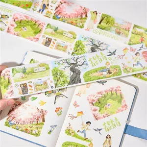 Washi tape journaling decorative spring picnic theme masking tape sticky tape for scrapbooking