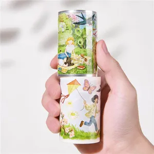 Spring picnic washi tape rolls decorative adhesive masking tape for DIY scrapbooking journaling craft