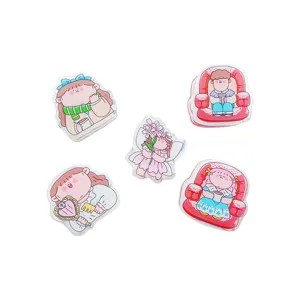 Cute retro cartoon design mini metal clips and book folders for daily journal decoration and storage.