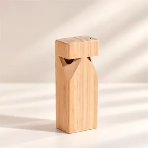 Wooden train whistle toy, durable musical instrument for kids early education and fun play.