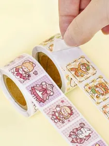 Cute cartoon sticker rolls for journaling diy decoration lovely sealing stickers stationery