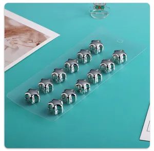 Silberne Stern Magnet Schal Clips, starke Hijab Pins für Damenschals und Kopftücher.
