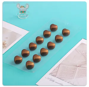 Braune Herz Magnet Schalclips Hijab Nadeln starke Magnet Kleidung Zubehör für Damen Mode.