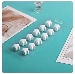 Weisse Stern magnetische Schal Clips starke Kopftuch Nadeln stilvolle Knöpfe für Damen