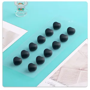 Schwarze Herz Magnet Schal Clips Hijab Nadeln Brosche Set fur Damen Alltag Deko!