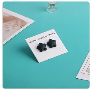 Schwarze Stern Hijab Magnete starke magnetische Schalclips für Damen Alltag Styling