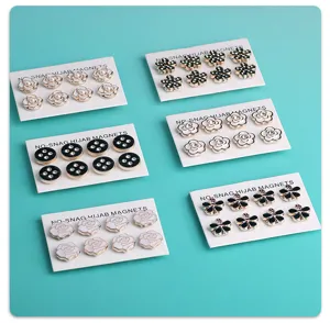 Camellia bloem hijab magneten strass steentjes stijlvolle sjaalaccessoires voor dames