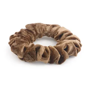 Brauner Samt Haargummi fuer Damen Haarstyling hohe Elastizitaet Pferdehaar Accessoires