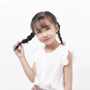 Jolis élastiques à cheveux ours de dessin animé pour enfants, bandeaux colorés, accessoires mignons.