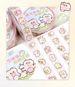 Cute Siamese cat washi tape for journaling, planner stickers, and aesthetic DIY scrapbooking crafts.