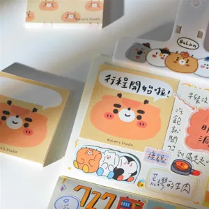 Cute sticky notes notepad cute memo pad planner stationery for daily journaling and messages