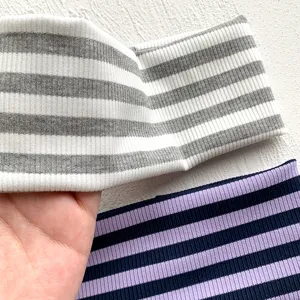 American retro contrast striped wide headband elastic hair band sports wash face