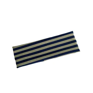 American vintage striped wide headband, elastic knit hair band for women sports and washing.