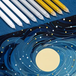 Set evidenziatori argento oro bianco pennarelli arte DIY agenda penne da disegno per studenti
