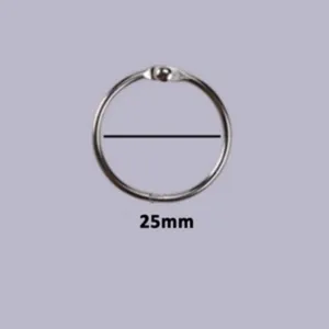 Anneau de reliure en métal 25mm anneau de livre rond anneau de carte papeterie de bureau