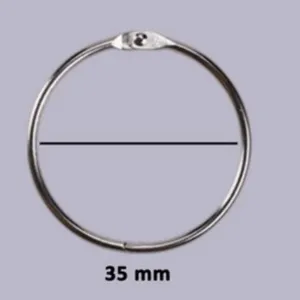 Anello di rilegatura in metallo diametro 35mm, anello per libri resistente cancelleria.