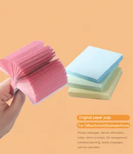 Set de notas adhesivas de colores, 100 hojas por bloc, papel para oficina escuela.