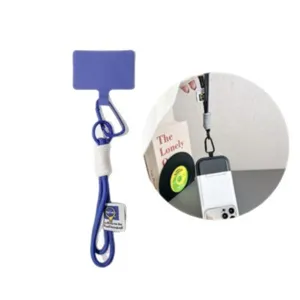 Ins style solid color short anti-loss hand strap wrist lanyard for phone, keys and charms.