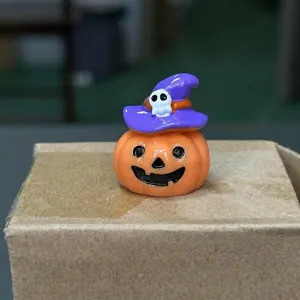 Halloween resin pumpkin miniature figurine party decor micro landscape festival ornament