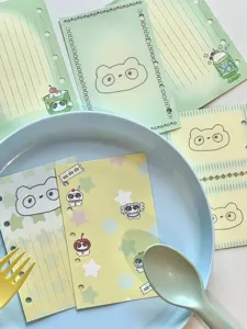Páginas interiores de recambio para agenda M5 soda de melón con bonito diseño de oso