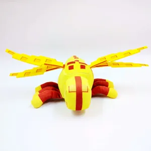 Peluche ape blocco pixel carina bambola insetto morbida regalo collezione fan