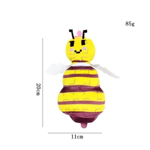 Simpatico peluche ape pixel regina ape animale di peluche morbida bambola 20cm regalo per bambini