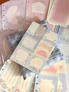Cute summer festival M5 planner insert collection, non-sticky loose-leaf memo pads.