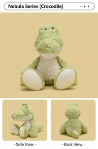 Nebula Series Crocodile Plush Toy Cute Stuffed Animal Soft Doll Gift for Kids and Girls