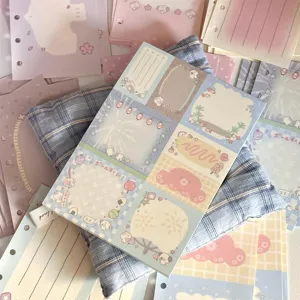 Cute original summer festival M5 planner insert set, non-sticky loose-leaf paper.