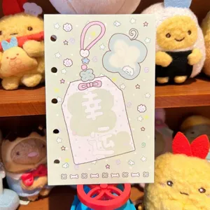 Cute M5 loose leaf planner refill paper with clover amulet design for daily journaling