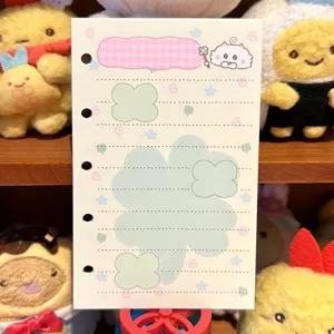 Cute four-leaf clover loose leaf notebook refill paper M5 A7 A8 diary planner inner pages