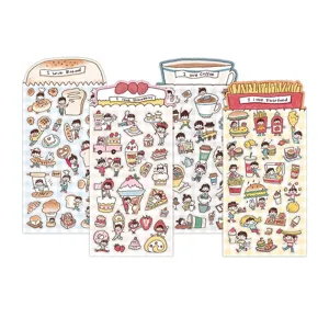 Leuke Japanse stijl decoratieve sticker set voor dagboek en planner papier decoratie.