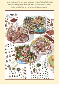 Ensemble d'autocollants decoratifs DIY de mini-scene creative pour carnet et projets mignons