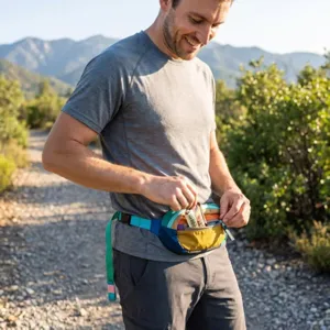 Outdoor waterproof nylon fanny pack casual sports hiking waist bag variant detail view