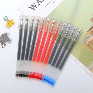 Große Kapazität Gelstift Nadelspitze Glattes Schreiben Schwarz Rot Blau Flüssige Tinte Stifte Für Büro Schule Schüler Schreiben