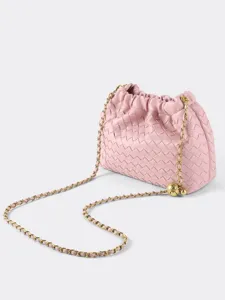 Borsa Tracolla Donna Pelle PU Intrecciata Borsa Nuvola Plissettata Elegante Borsa Spalla Catena Casual Moda Borsa Mano Regalo