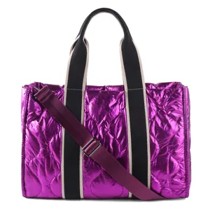 Γυναικείο Large Capacity Puffer Tote Bag Fashion Quilted Nylon Shoulder Crossbody Bag Casual Down Cotton Handbag