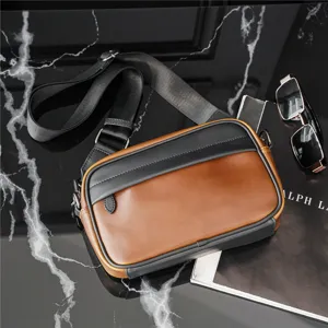 Borsa a tracolla casual in stile coreano, borsa messenger e porta-fotocamera alla moda per uomo.