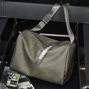 Trendy large capacity shoulder bag men casual crossbody travel bag stylish messenger bag