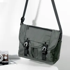 Waterproof Oxford cloth messenger bag retro casual shoulder bag stylish men crossbody bag