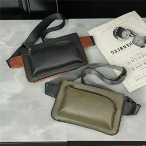 Stylish streetwear chest bag casual men waist bag multi-functional crossbody shoulder bag