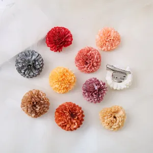 Bohemian Simulation Flower Hairpin Fabric Floral Side Clip Hair Accessories For Women Vacation Photo Shoot