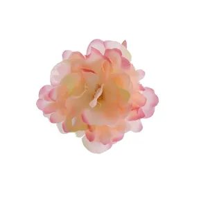 Beautiful polyester artificial peony flower hair clip, perfect for daily wear and vacation.