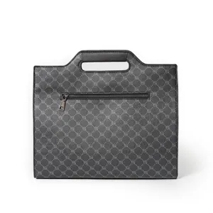 Business casual men document bag iPad clutch stylish shoulder crossbody briefcase detail view