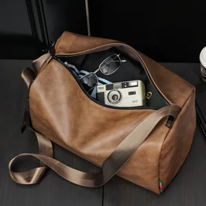 Fashion large capacity shoulder bag casual crossbody travel duffel bag for men style