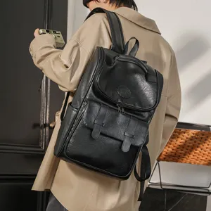 Zaino da uomo in stile retrò, grande capacità, borsa per la scuola casual e zaino da viaggio.